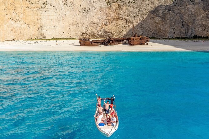 Zakynthos Shipwreck Beach & Blue Caves: Private Speedboat
