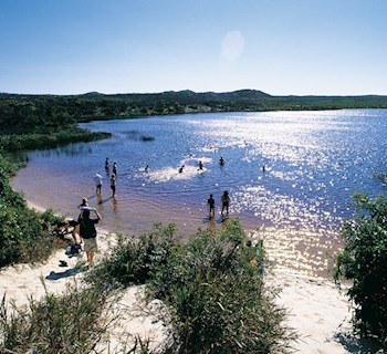 Blue Lagoon & Island Interior Full-Day 4WD Expedition
