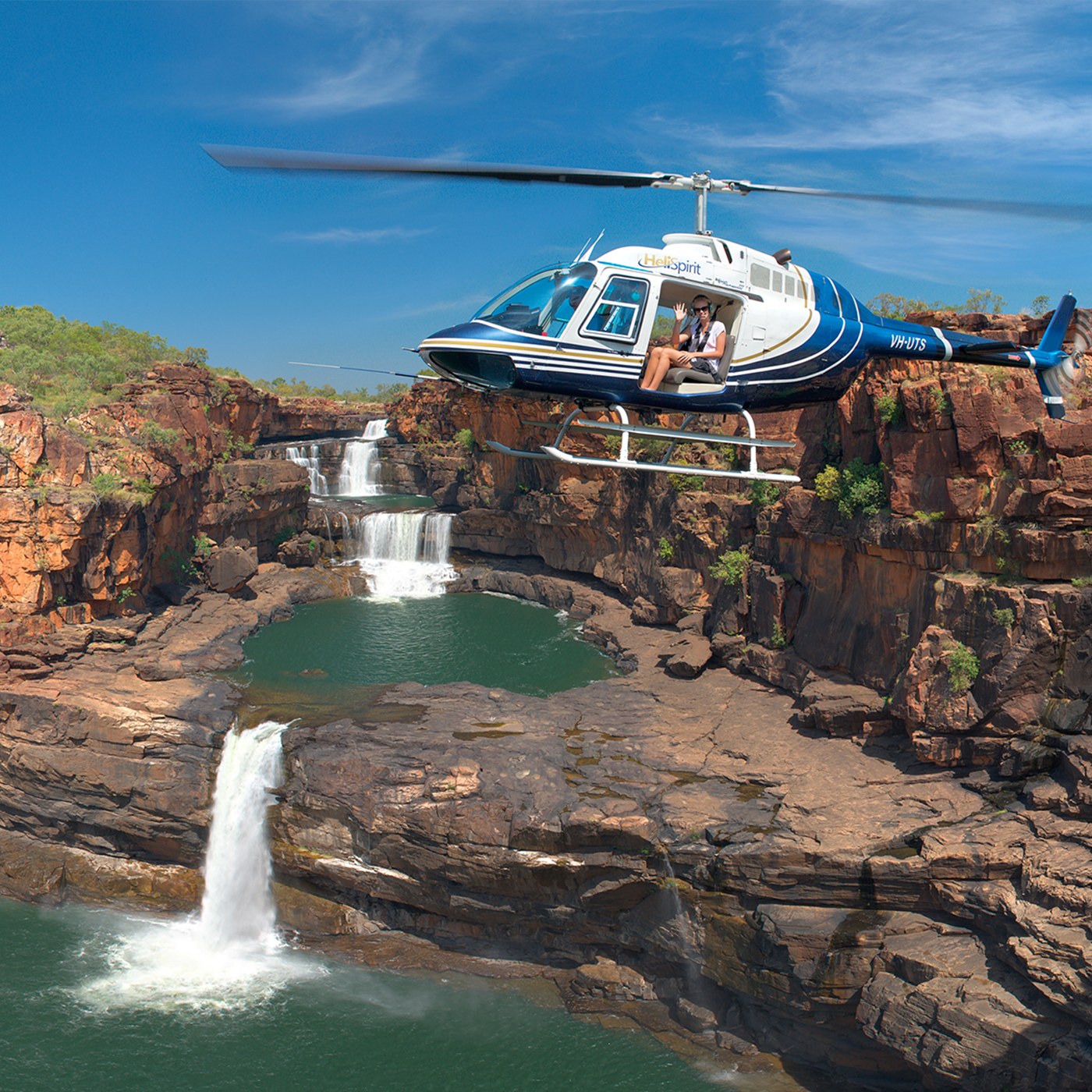 Mitchell Falls (Punamii-Unpuu): Guided Walk & Helicopter Return