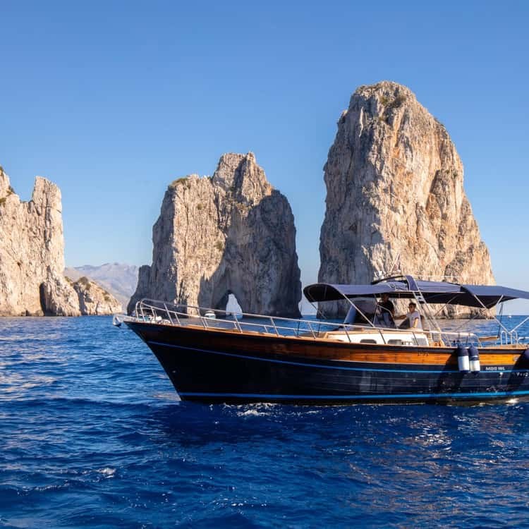 Capri: Private Island Day by Classic Wooden Speedboat
