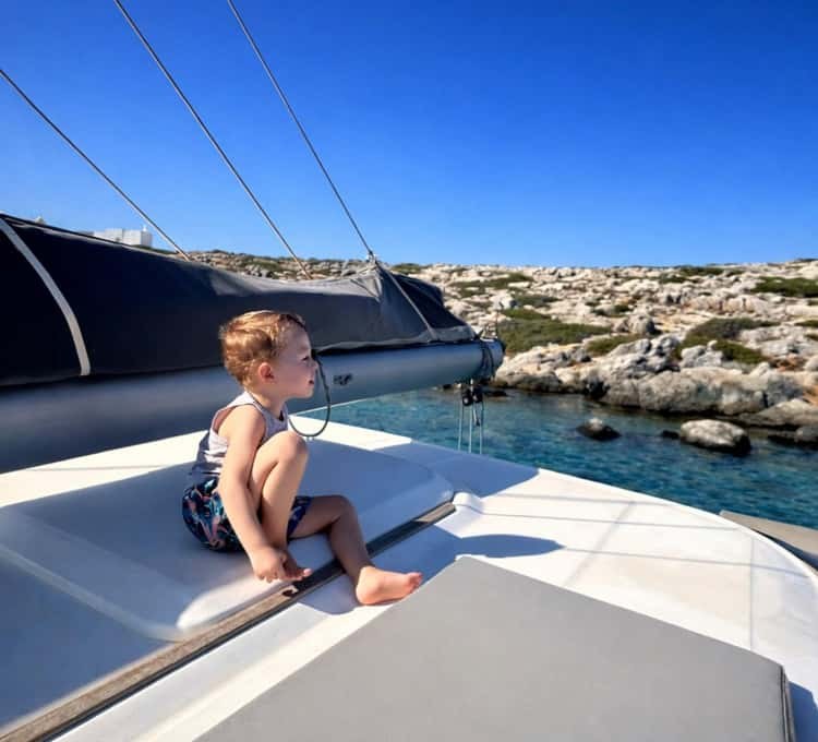 Private Catamaran Sunset Cruise on Messinian Bay