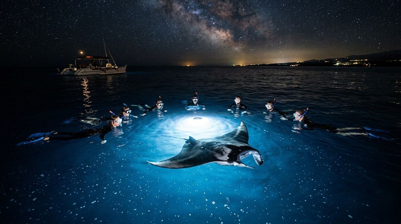 Big Island Manta Ray Night Snorkel — Kona's Signature Experience