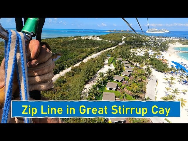Island Zipline Adventure: Aerial Views Over the Bahamas