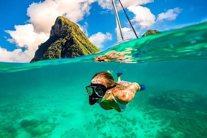 Private Pitons Kayak & Snorkel at Jalousie Bay