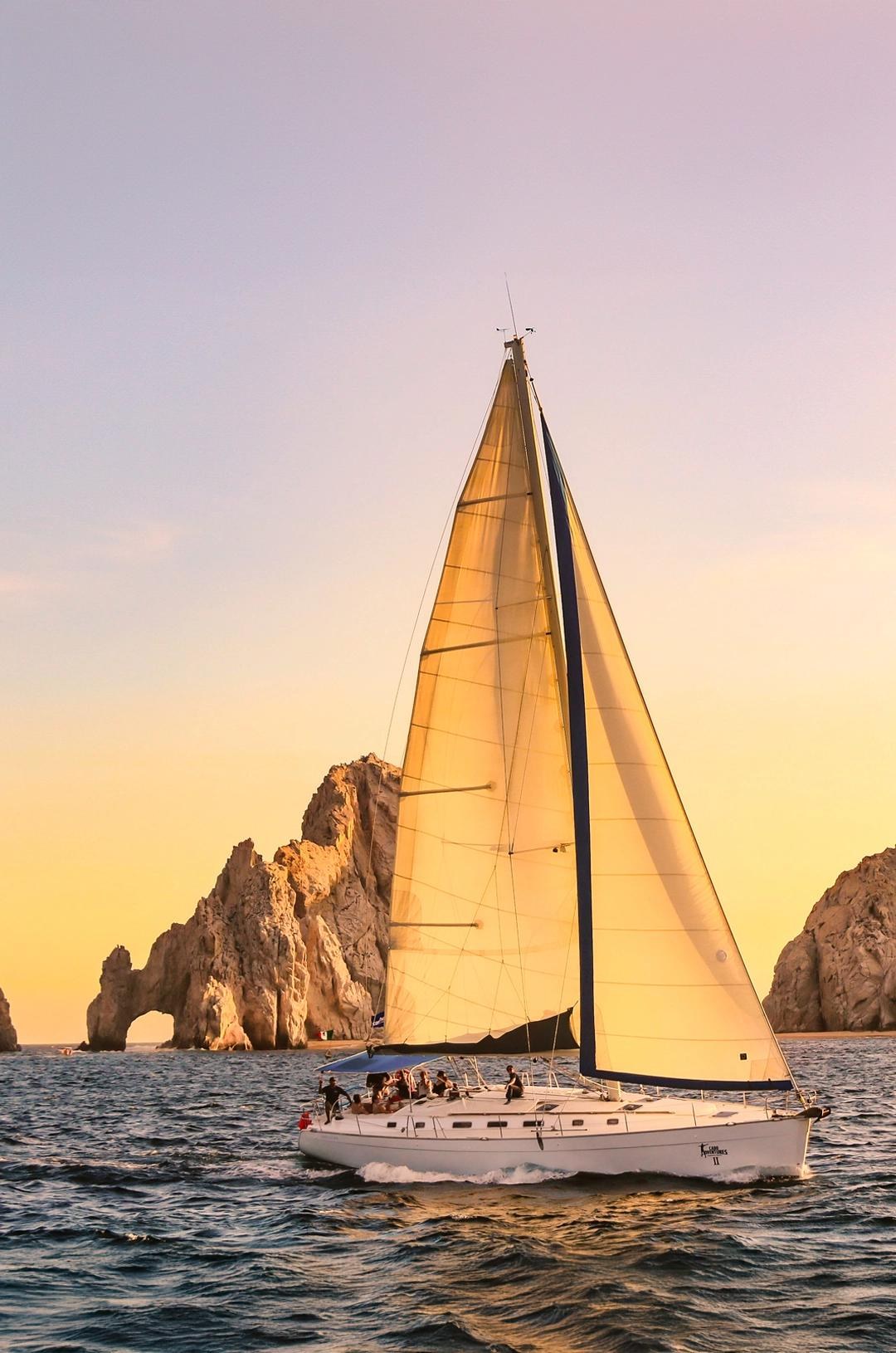 Sunset Catamaran Sail on the Sea of Cortez with Open Bar