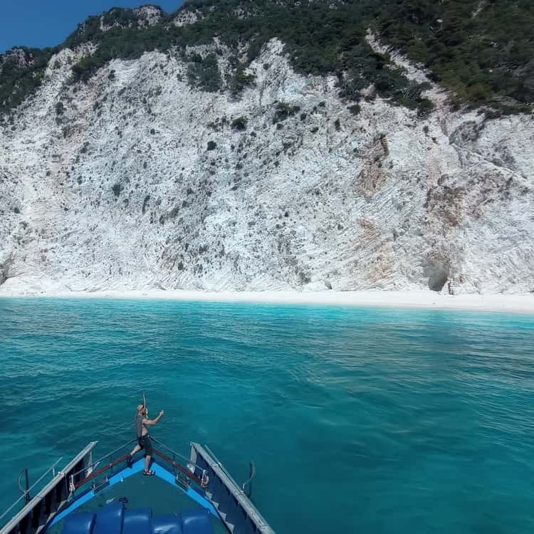 Island Hopping Boat Cruise to Kefalonia & Ithaki with Swim Stops