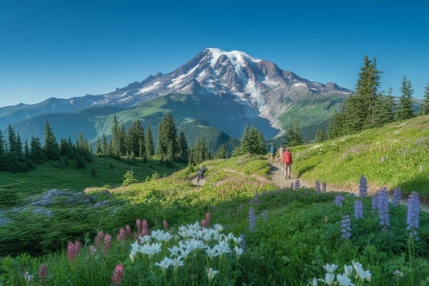 Mount Rainier Private Summit Scenic & Wildflower Meadow Hike