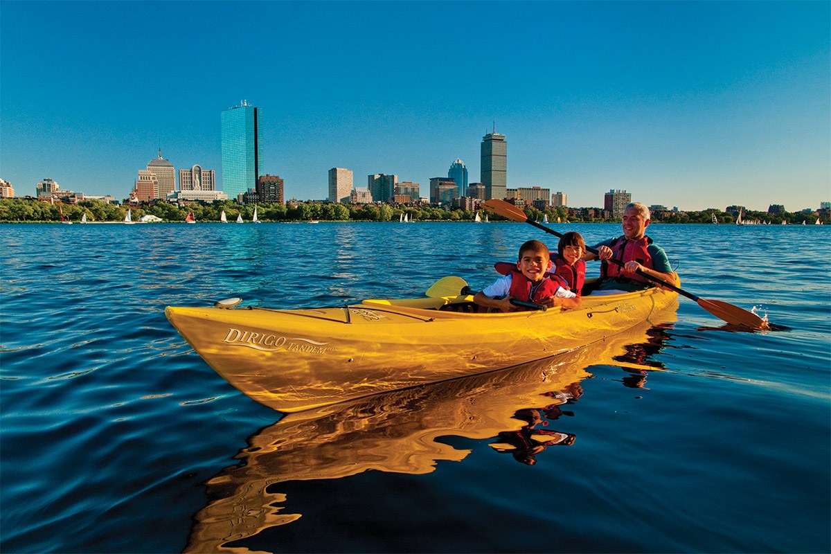 Charles River Sunset Kayak & Boston Skyline Paddle
