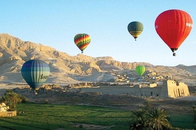 Sunrise Hot-Air Balloon Over the Theban Necropolis, Luxor