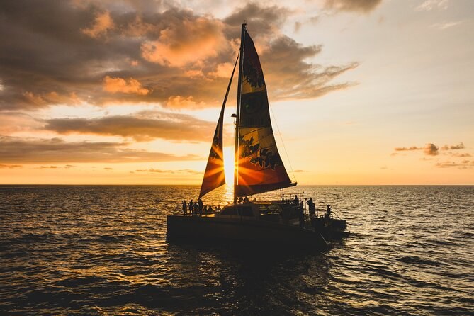 Sunset Catamaran Sail Along the 180° Meridian