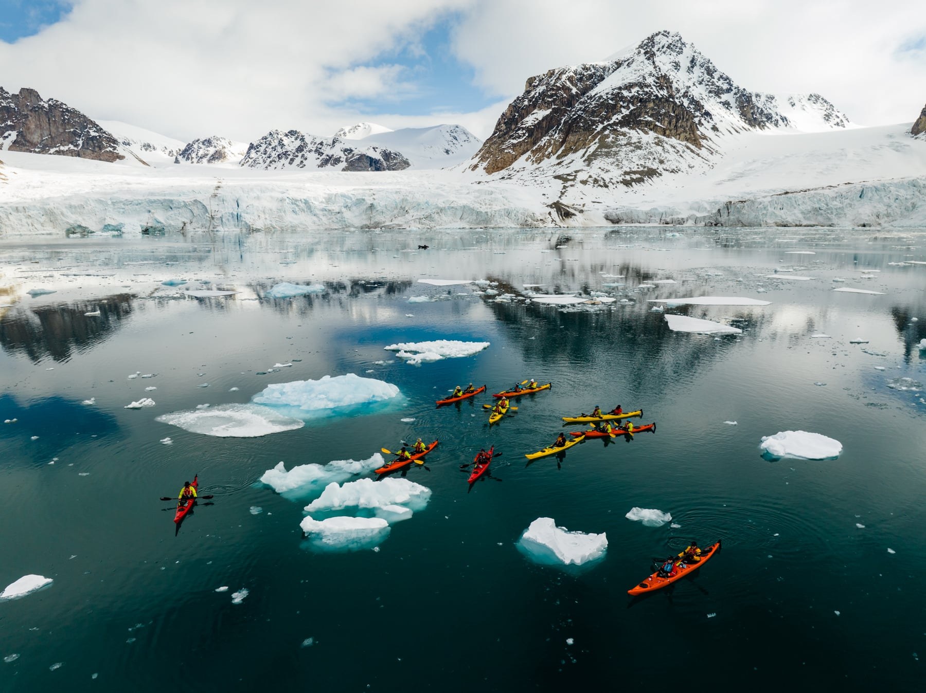 Svalbard Sea Kayaking: Glaciers, Seabird Cliffs & Arctic Stillness