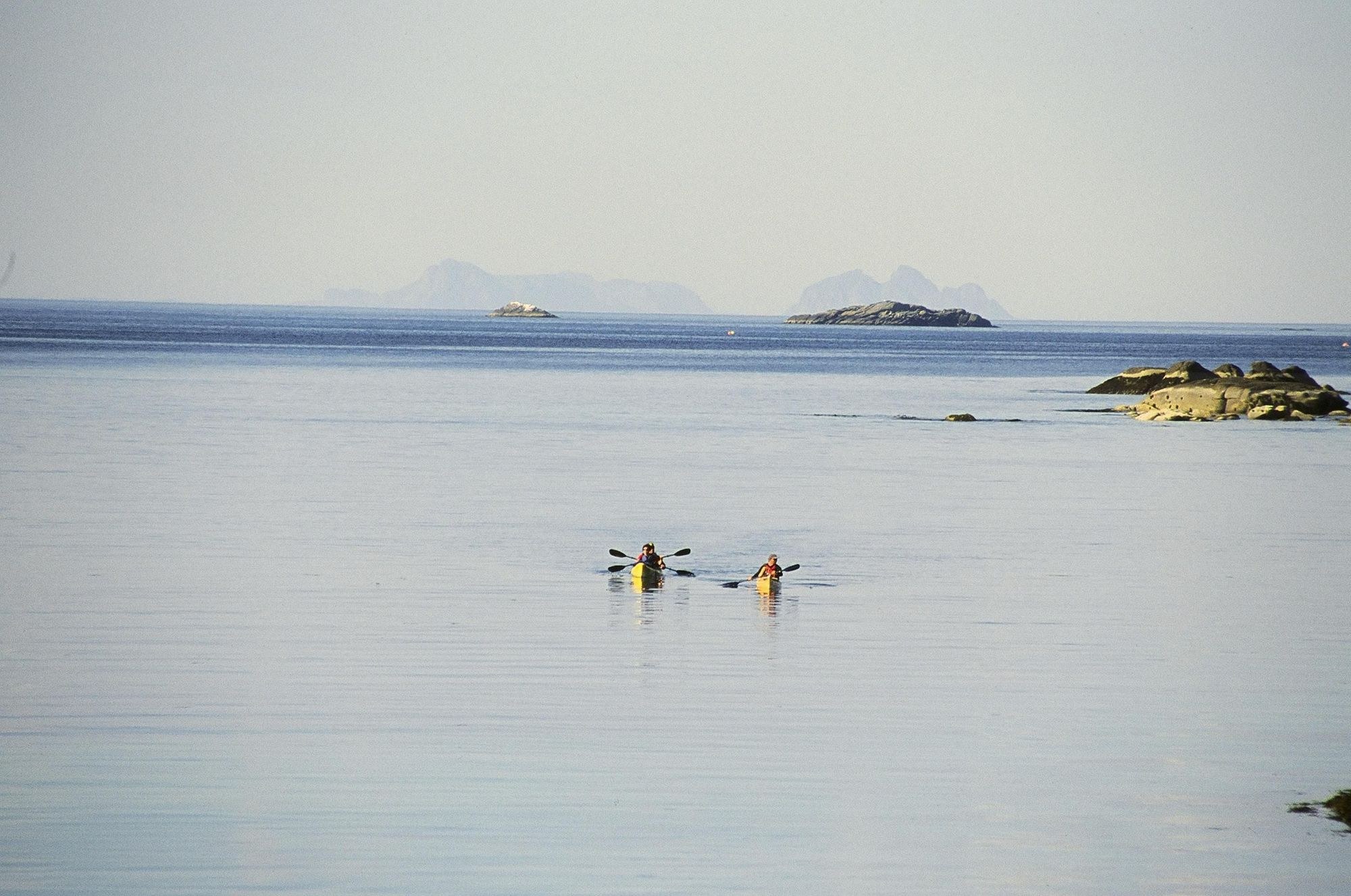 Sea Kayaking the Brønnøysund Coastline at Sunrise