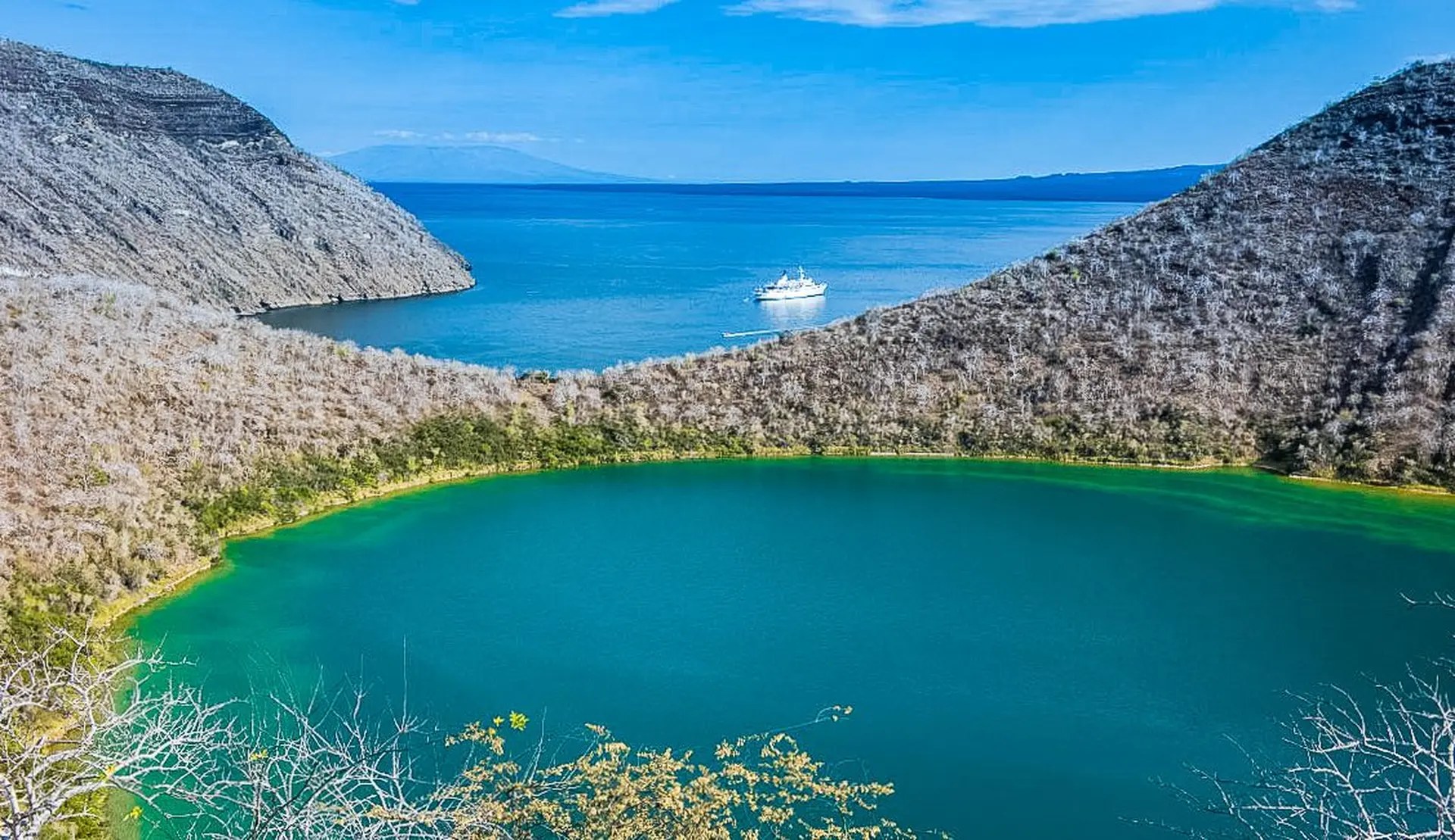 Tagus Cove Kayak & Snorkel: Cliffs, Iguanas & Darwin's Lake