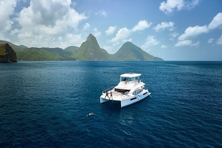 Private Catamaran Sail to the Pitons & Sulphur Springs