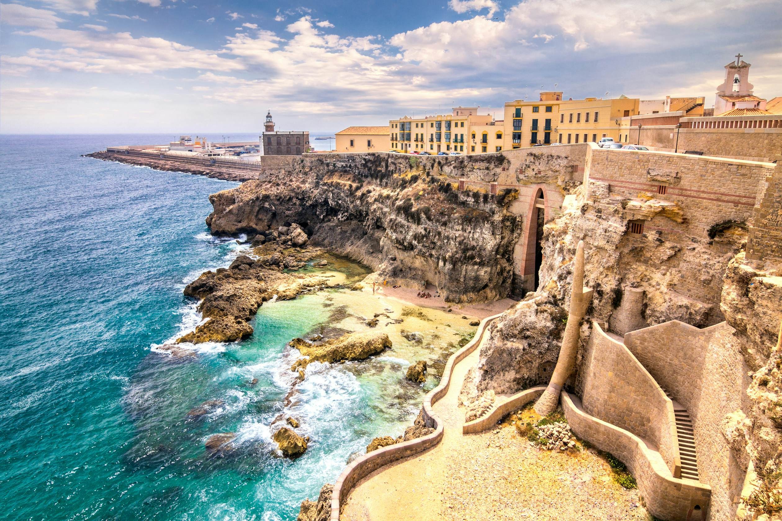 Melilla's Secret Cliffside Beaches & Mediterranean Coves by Private Car