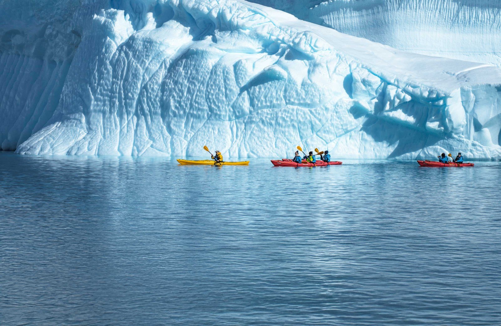 Guided Kayak Expedition Among Antarctic Icebergs