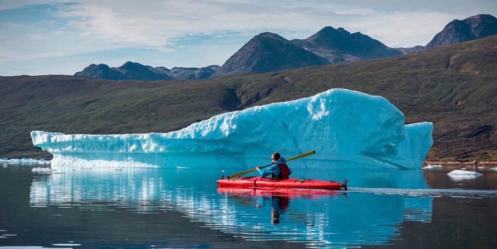 Kayaking Among Icebergs in the Tunulliarfik Fjord
