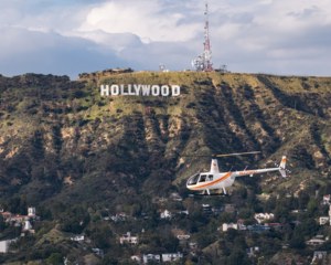 Private Helicopter Flight Over Los Angeles