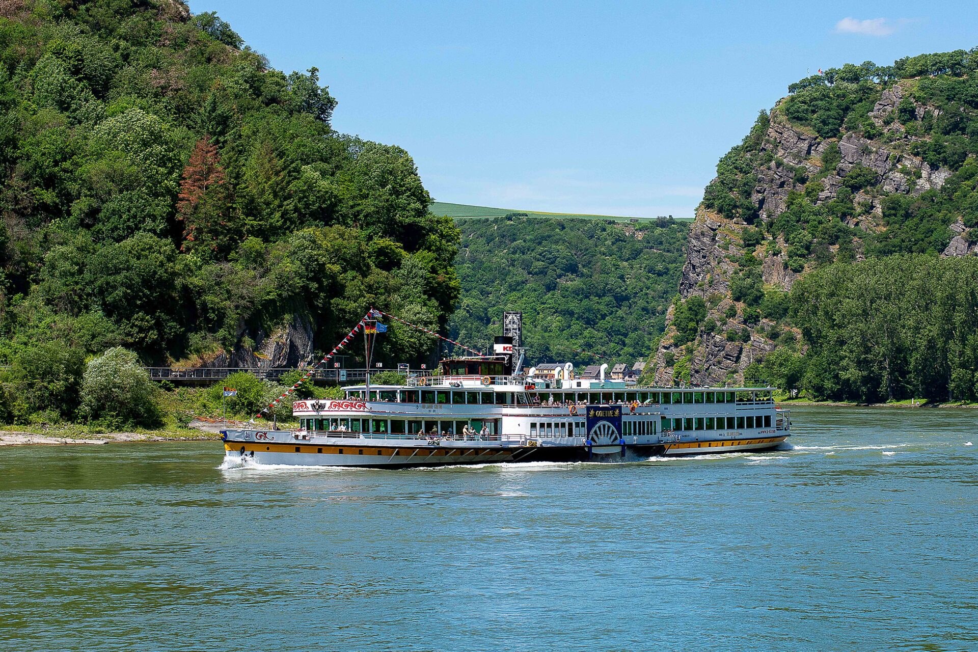 KD Paddlewheel Goethe Cruise: Rhine Gorge & Castle Panorama by Historic Steamer
