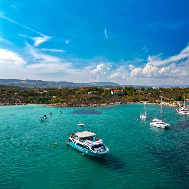 Blue Lagoon Cruise: Ormos Panagias to Ammouliani Island