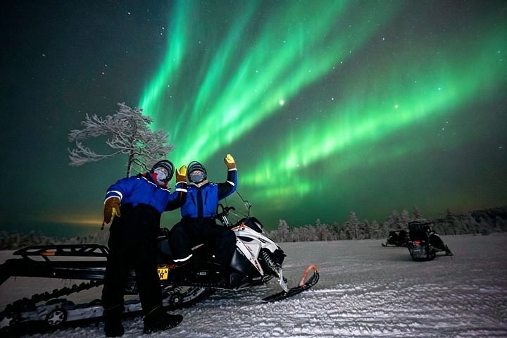 Northern Lights Private Aurora Hunt by Snowmobile