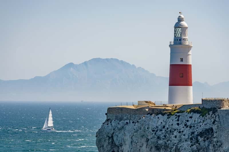 Gibraltar Sky Walk & Europa Point Lighthouse Panorama