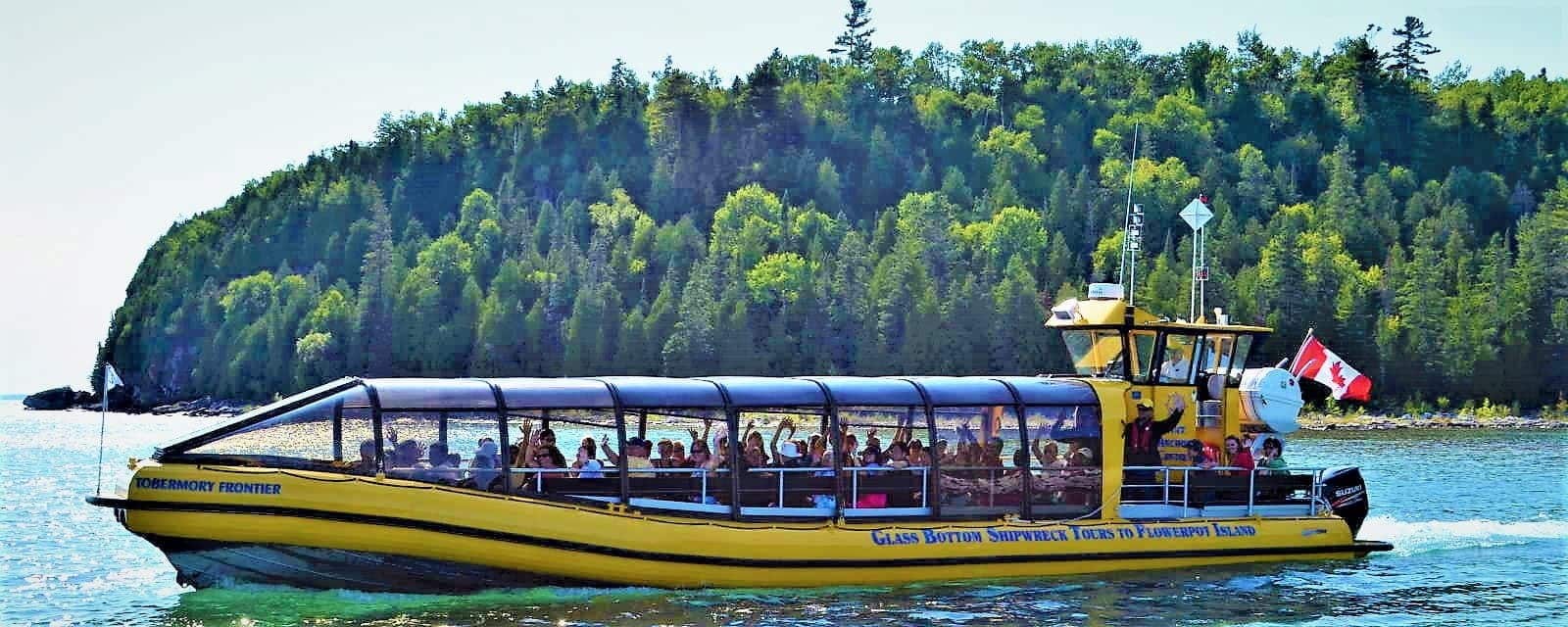 Flowerpot Island Glass-Bottom & Jet Boat Cruise with Guided Hike