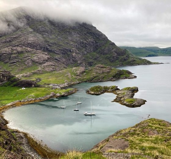 St. Kilda by Private Charter Yacht: Overnight Anchorage in Village Bay