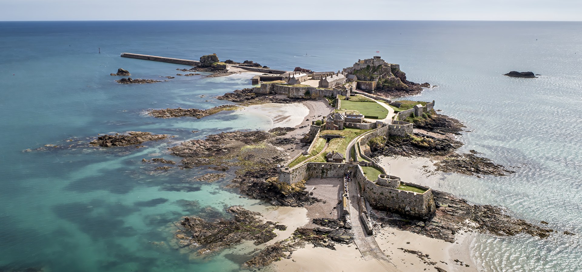 Elizabeth Castle: Island Fortress by Causeway & Amphibious Ferry