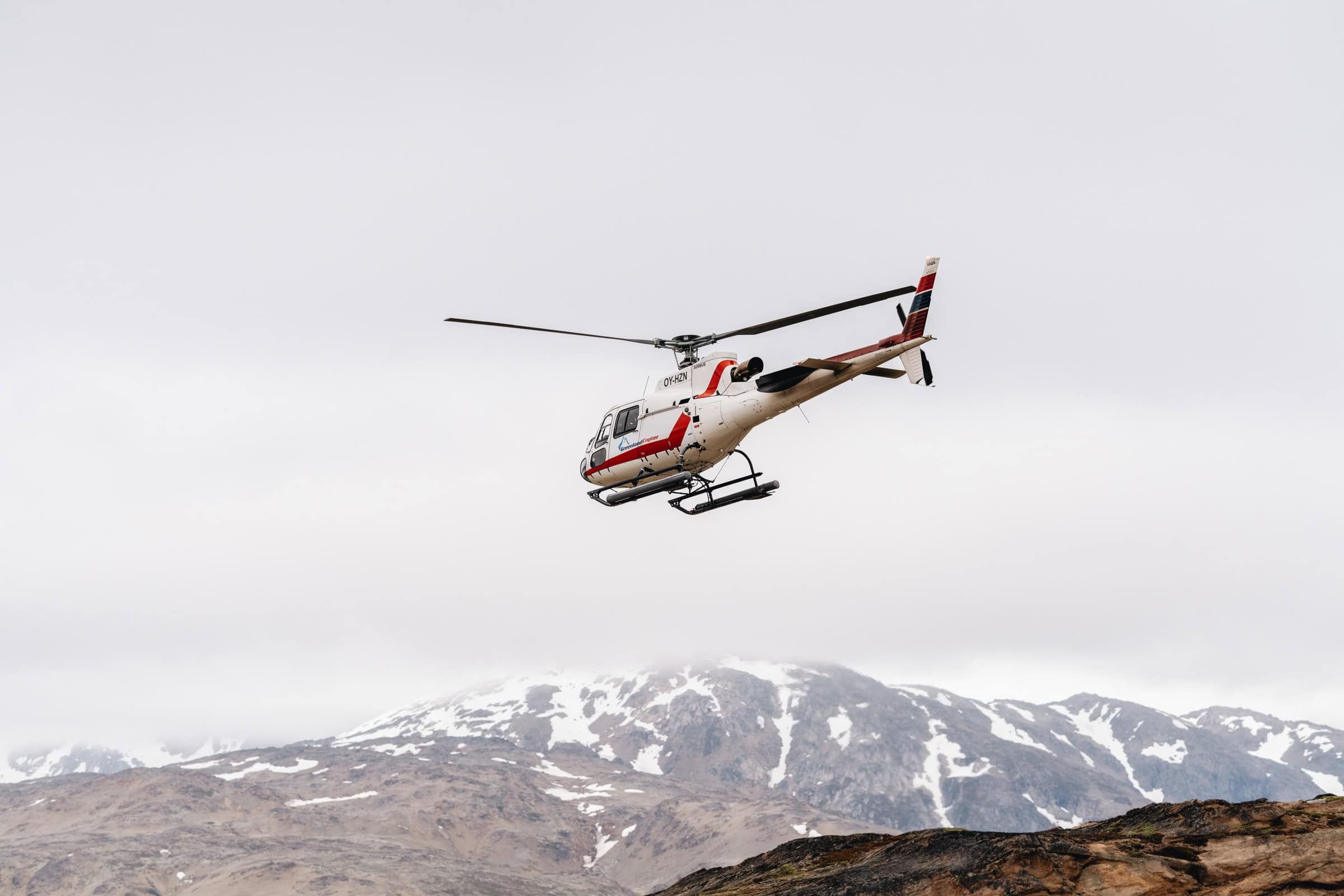 Helicopter Scenic Flight over East Greenland's Ice & Fjords