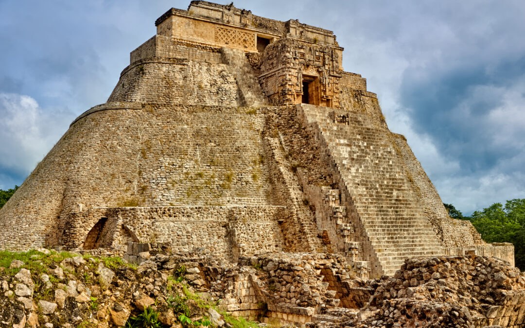 Uxmal & Ruta Puuc: Pyramid of the Magician at Dusk