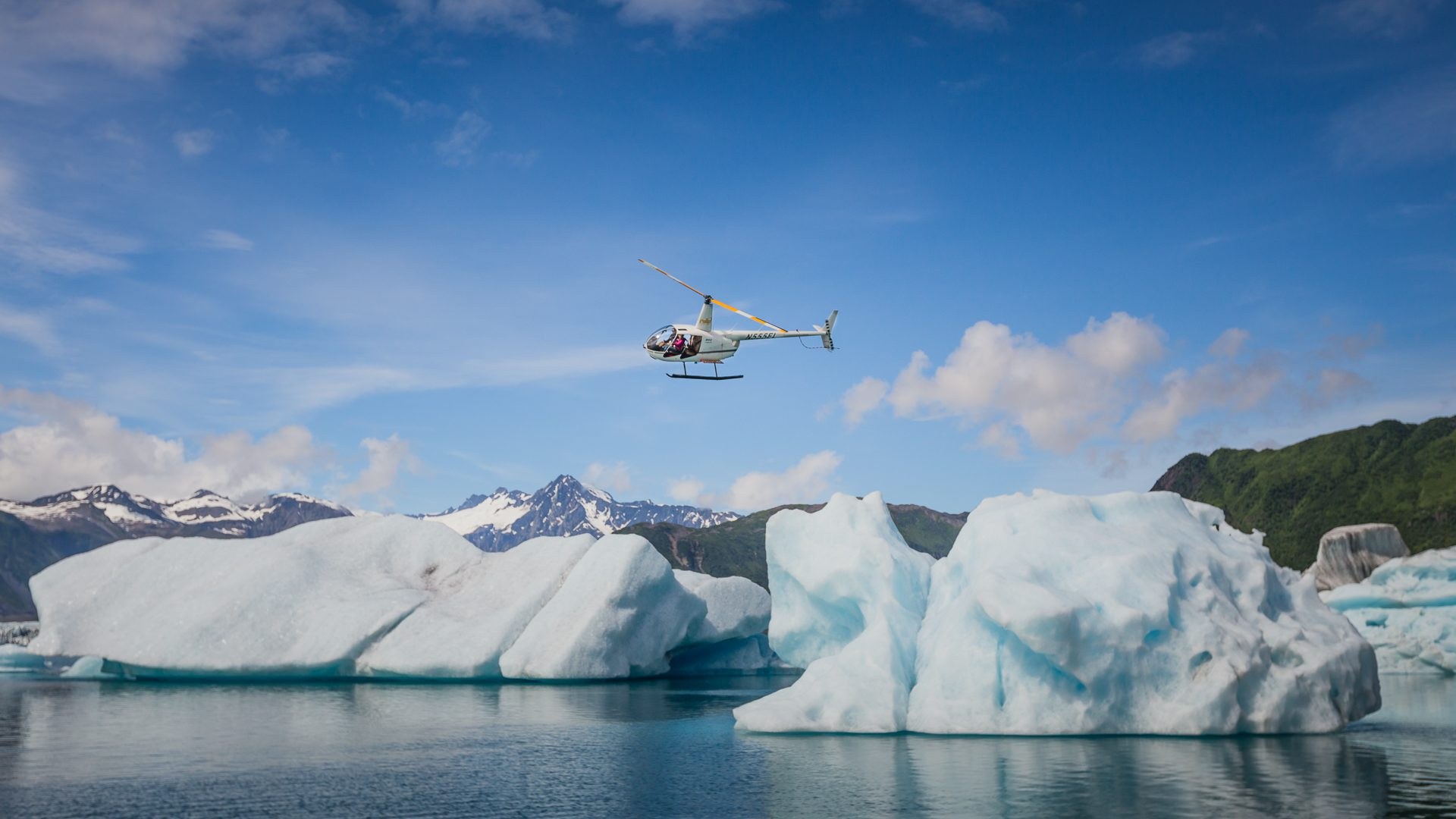 Sub-Arctic Scenic Helicopter Flight Over the Labrador Coast