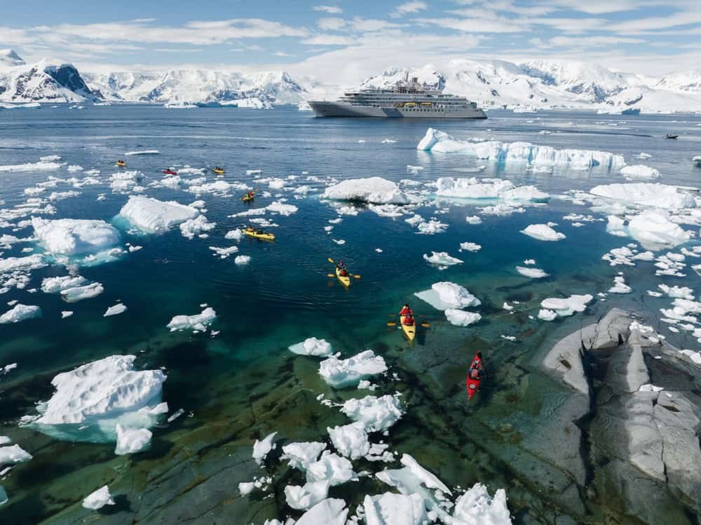 Sea Kayaking Among Antarctic Icebergs at Neko Harbour