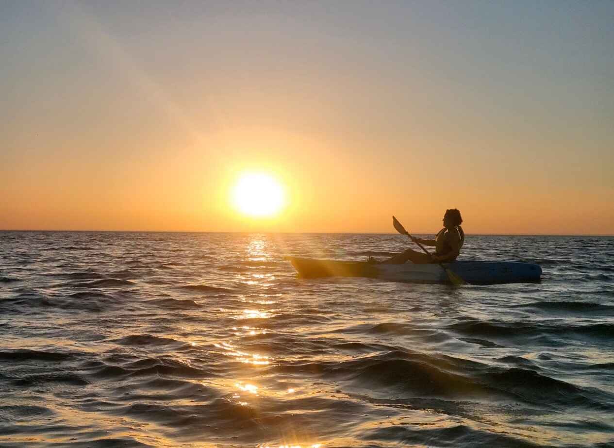 Sunset Kayak Along Vanimo's Deserted Beach Coastline