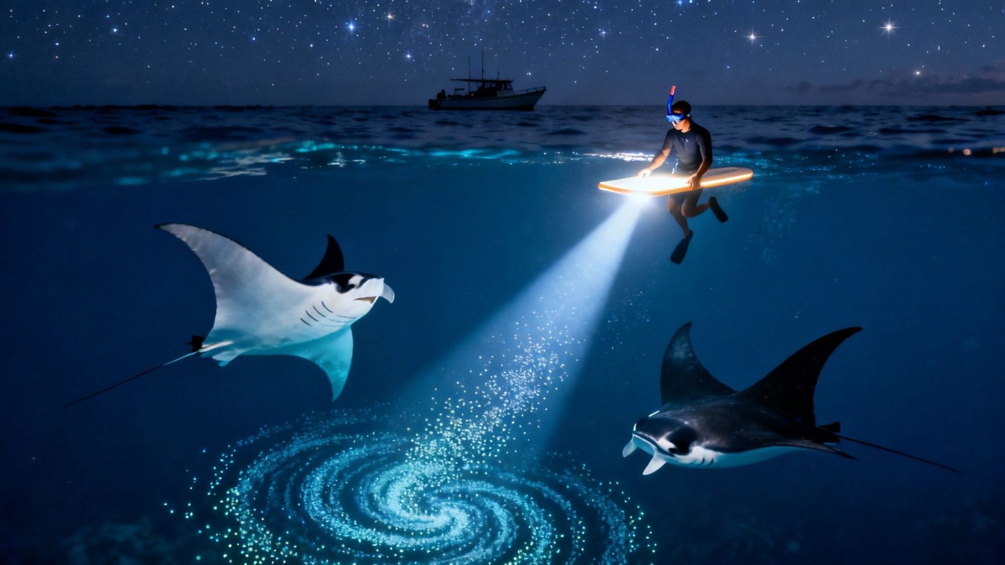 Manta Ray Encounter: Private Snorkel Charter to Manta Sandy