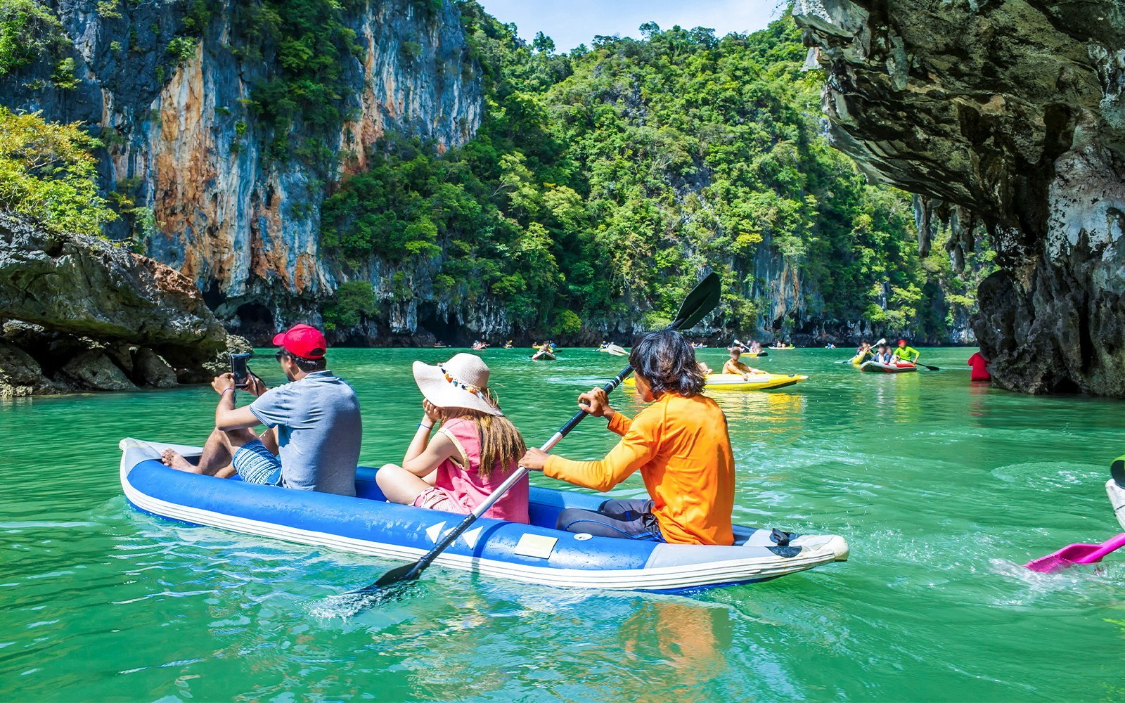 Kayak & Stand-Up Paddle Through Limestone Karst Coves