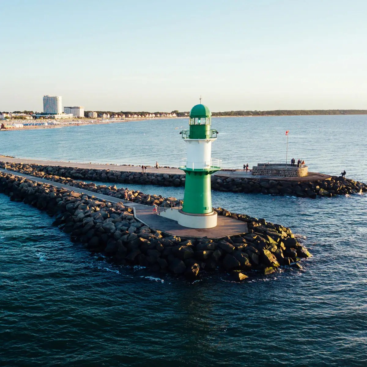 Warnemünde Beach & Lighthouse: The Classic Baltic Seaside Morning