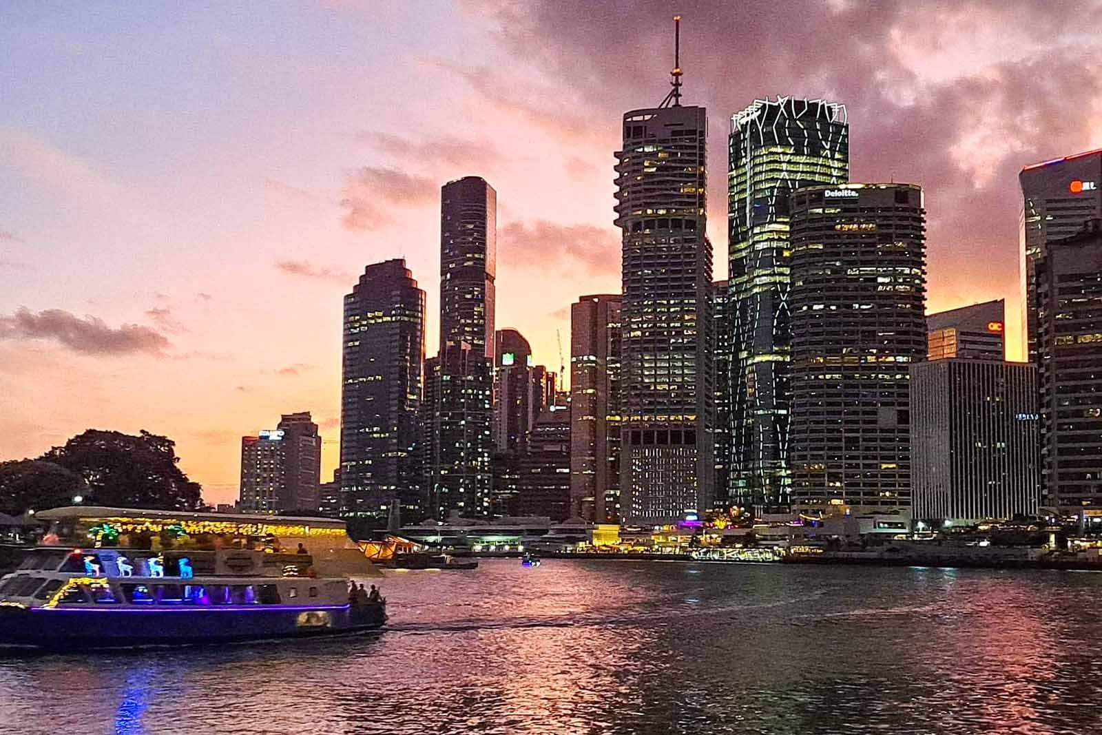 South Bank, CityCat River Cruise & Howard Smith Wharves Dining