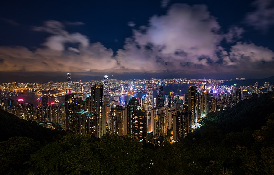 Victoria Peak at Dusk: Private Helicopter Flyover + Peak Tower