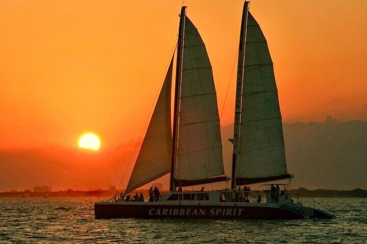 Sunset Sailing & Champagne Toast Around the French Side