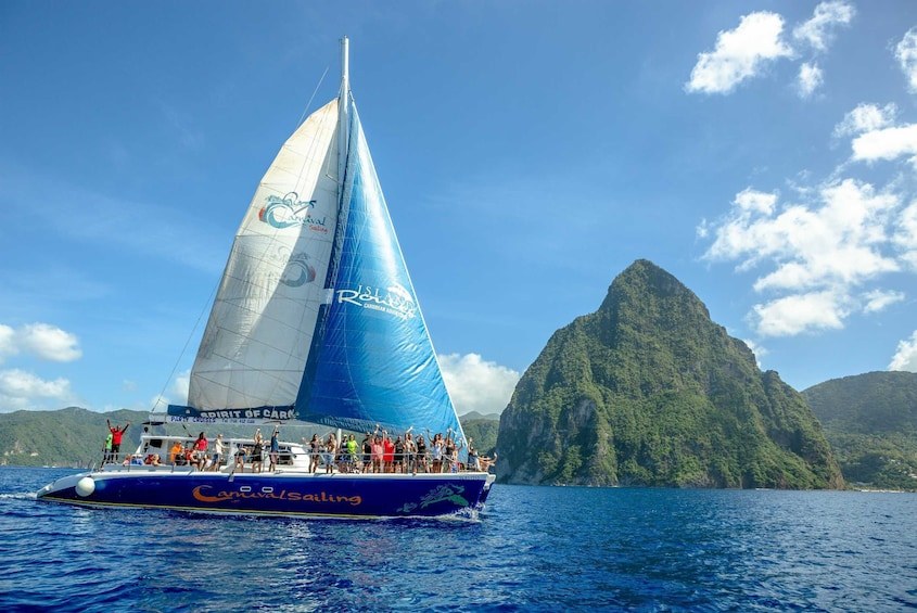 Explorer Catamaran Cruise: Pitons, Snorkel & Mud Bath