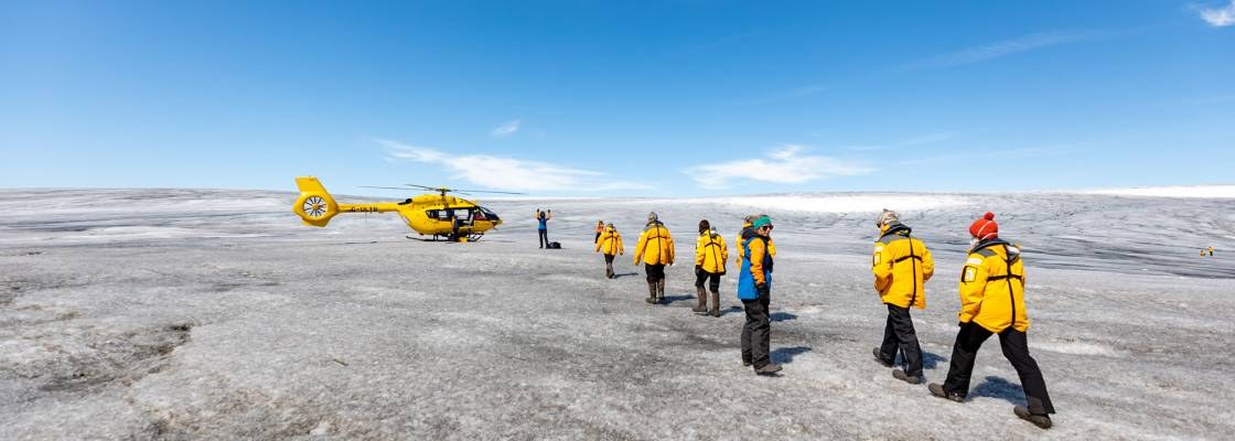 Greenland Ice Sheet Helicopter Landing & Flightseeing