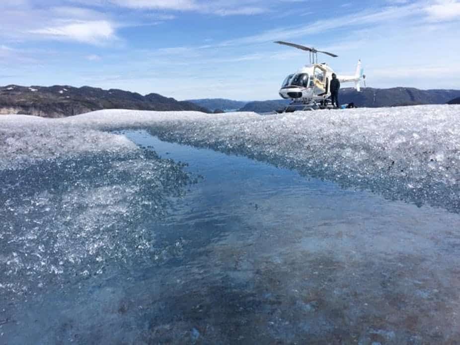 Helicopter Glacier Overflight & Ice-Cap Landing, SE Greenland