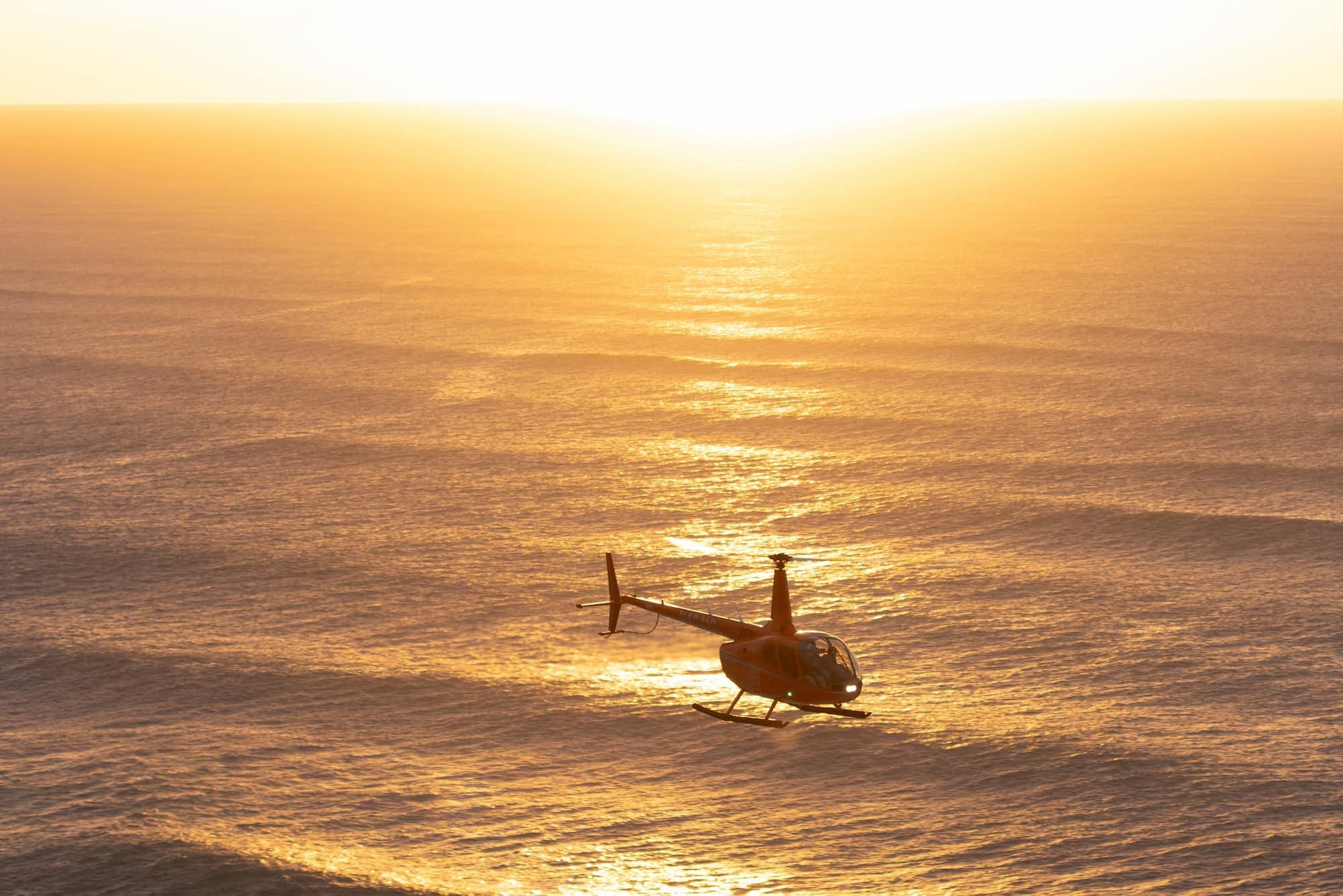Private Sunrise Helicopter Flight Over the Island