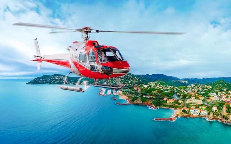 Scenic Helicopter Panorama Flight Over Coast & Highlands
