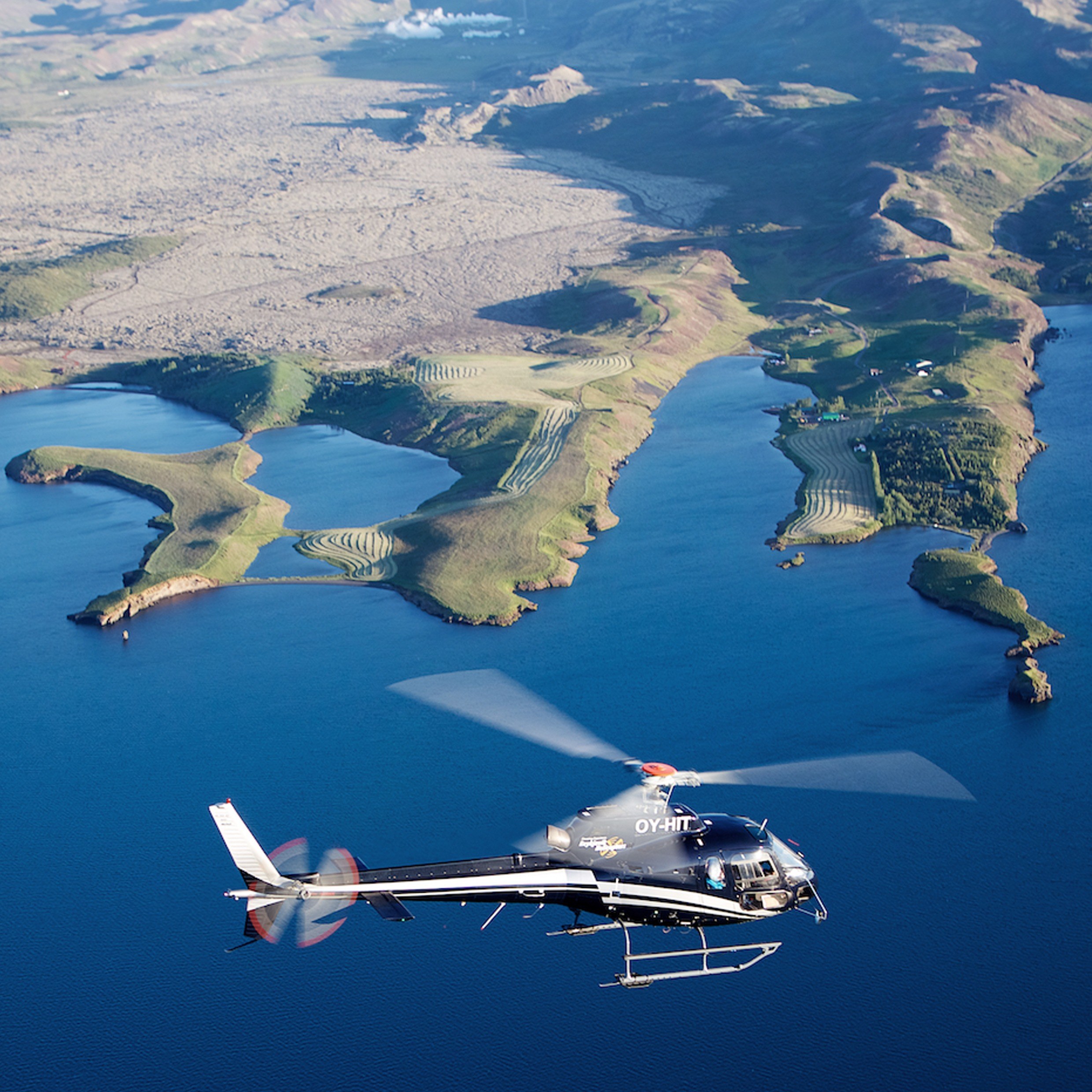 Private Helicopter Flightseeing: Volcanic Highlands & Coastline