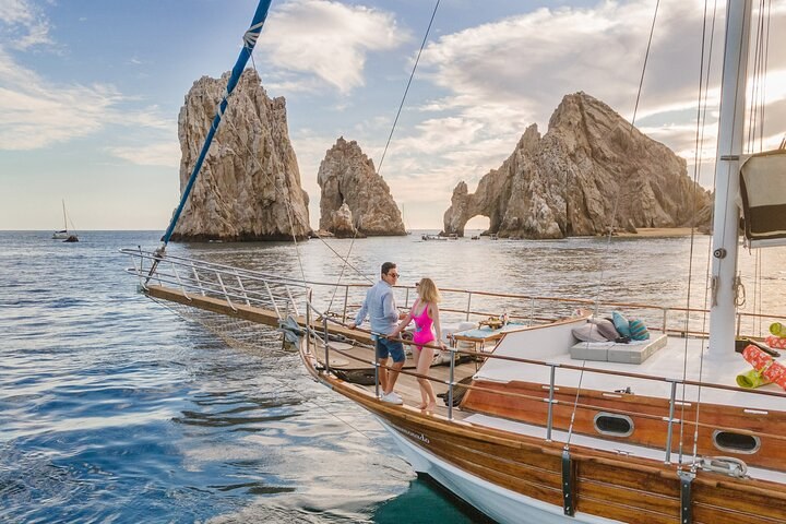 El Arco & Sea of Cortez Sunset Sailing Aboard a Private Catamaran