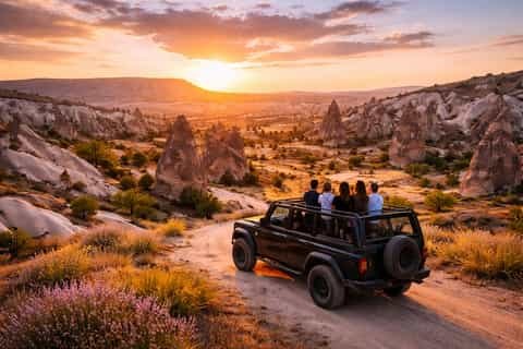 Private Sunset Jeep Safari Through Mountain Villages & Viewpoints