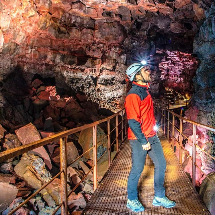 Secret Lava Tube Caving: Underground Iceland with Expert Geologists