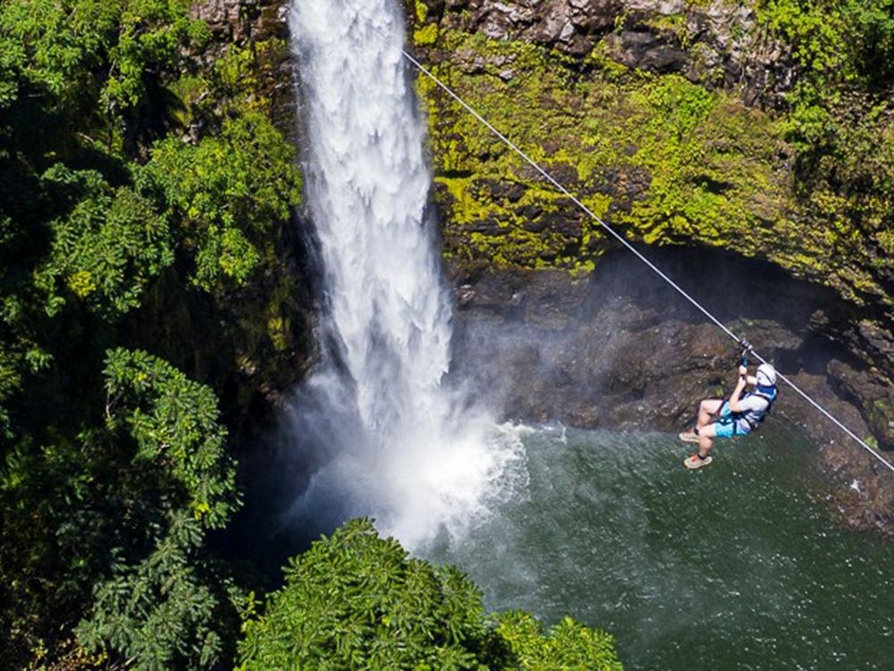 Wethlob Rainforest Canopy: Zip-Line & Waterfall Plunge